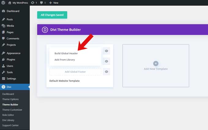 Build Global header
