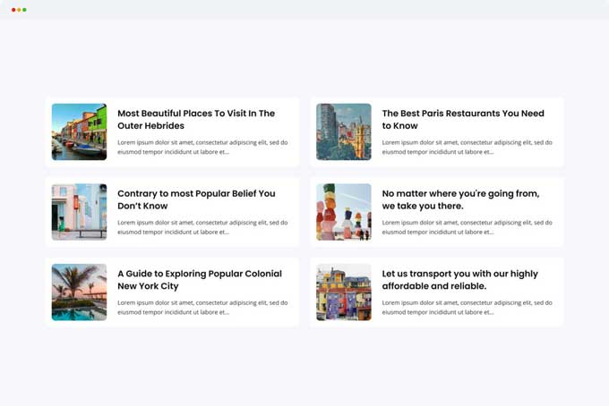 Divi post list
