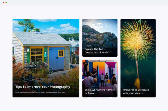 Divi post tiles