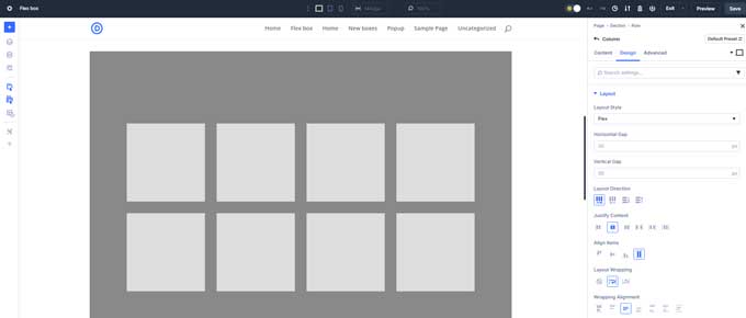 Flexbox example with wrapping