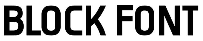 font Impact example