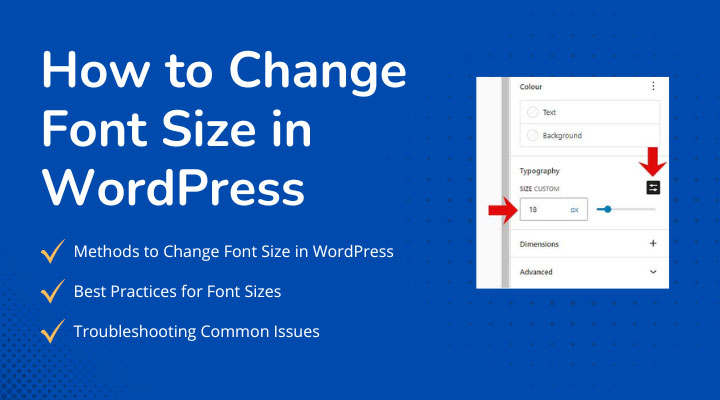 How to Change Font Size in WordPress