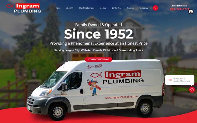 Ingram Plumbing website