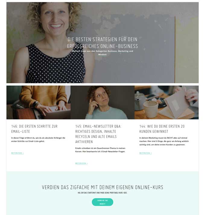 Sandra Holze blog example