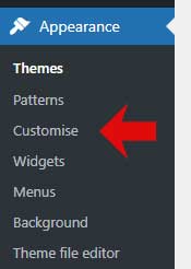 Theme customise option
