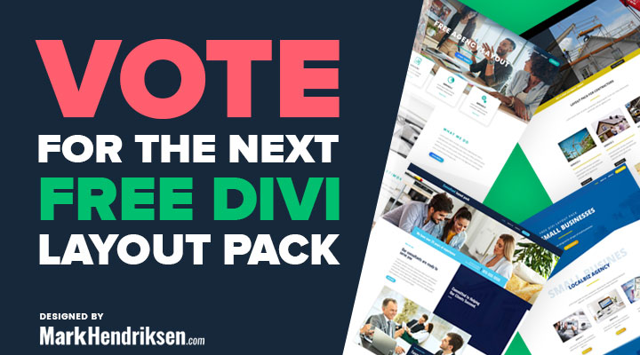 Vote For The Next Free Divi Layout Pack