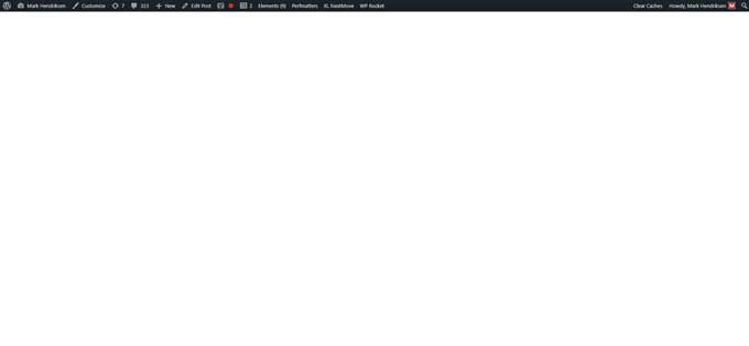 White screen