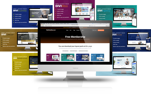 Free Divi layouts membership area