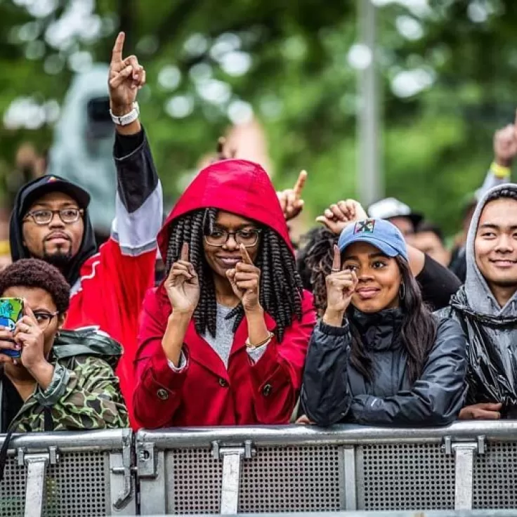 @b_france_is - Festivalgoers at music festival on the Gateway Pavilion grounds - Things to do in DC's Congress Heights neighborhood